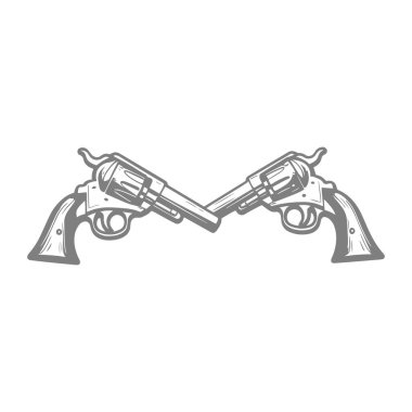 Çapraz Tabancalar Tasarım İllüstrasyonu