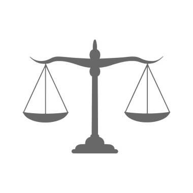 kanun ölçekli logo vektör illüstrasyon tasarımı