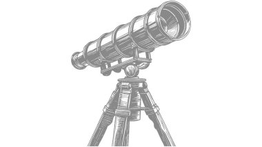 teleskop vektör çizim