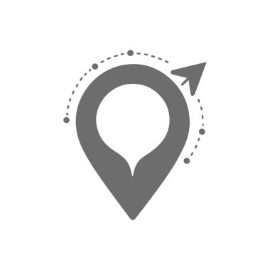 harita pin vektör simgesi