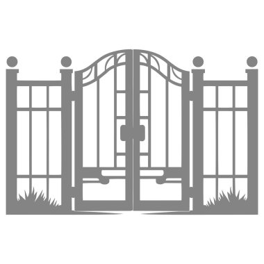 Giriş kapısı simgesi. Web için giriş kapısı vektör simgesinin düz çizimi