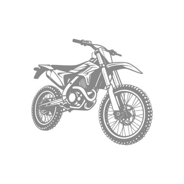 Motokros bisiklet vektör çizimi. ekstrem spor.