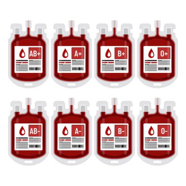 Kan Torbası Bağış Vektörü İllüstrasyonu