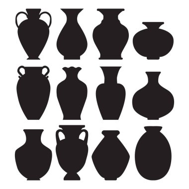 Çiçek vazosu vektör çizimi