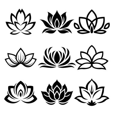 Güzellik Lotus Logo vektör çizimi