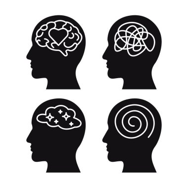 Akıl Sağlığı Farkındalığı Vektörü İllüstrasyonu