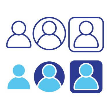 Kullanıcı Profili Avatar Vektör İllüstrasyonu