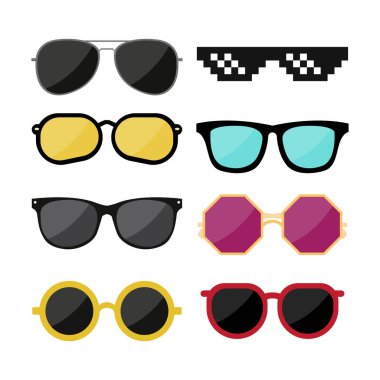 Göz Giysisi Güneş Koruyucu Vektör İllüstrasyonu