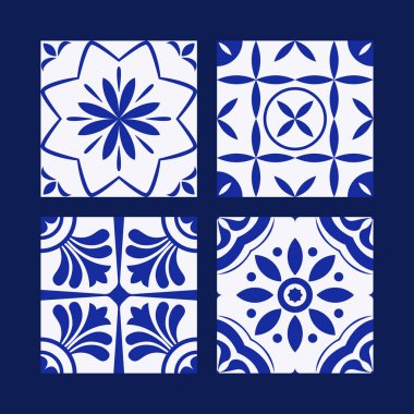 Yunan Seramik Döşeme Vektör İllüstrasyonu