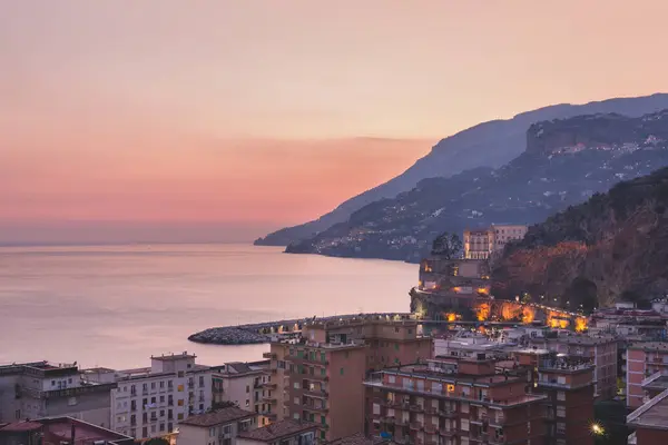 Maiori gün batımı, Amalfi sahili, İtalya