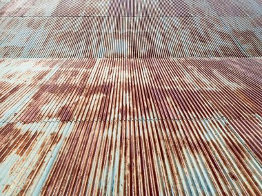 Eski çinko paslı çatı dokusu arkaplanı