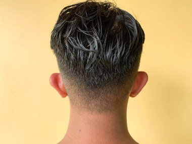 Erkek saç kesim stili arkadan.