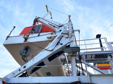 Yolcu gemisinde cankurtaran botu.