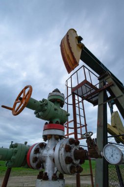 Kapakçıklı gaz çıkarma makineleri yemyeşil bir alanda duruyor ve arka planda bir ağaç çizgisi var. Bu da doğal ortama entegre edilmiş bir endüstriyel konumu gösteriyor..