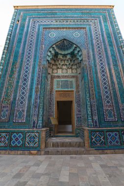 Shah-i-Zinda is a necropolis in Samarkand, Uzbekistan.  clipart