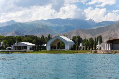 Issyk-Kul or Ysyk-Kol is an endorheic saline lake in the western Tianshan Mountains in eastern Kyrgyzstan clipart