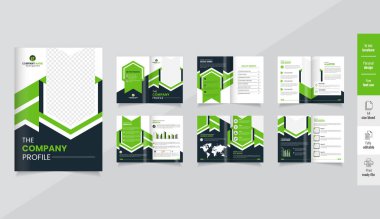 Şirket profil tasarımı modern düzeni sergiliyor, 12 sayfalık kurumsal broşür düzenlenebilir şablon düzeni Şirket profil tasarımı modern düzeni sergiliyor, 12 sayfalık kurumsal broşür düzenlenebilir şür düzeni