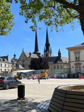 Lüksemburg - 30 Mayıs 2023: Lüksemburg 'un panoramik manzarası 