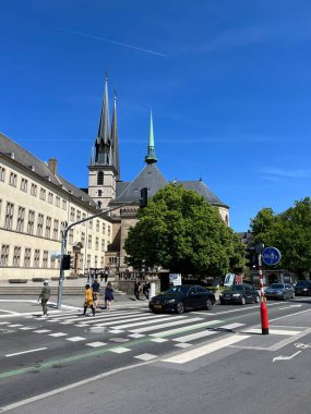 Lüksemburg - 30 Mayıs 2023: Lüksemburg 'un panoramik manzarası 