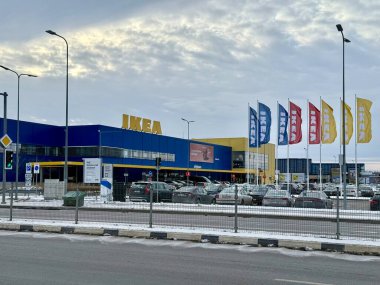 Vilnius, Litvanya - 22 Şubat 2025: Vilnius 'taki IKEA mağazası