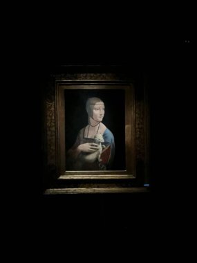 Krakow Ulusal Müzesi 'nde Leonardo da Vinci' nin 