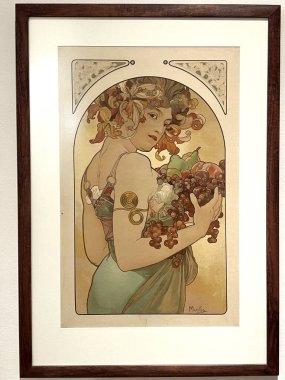 Prag 'daki Mucha Müzesi. Alphonse Mucha 'nın 