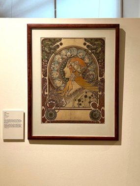  Prag 'daki Mucha Müzesi. Alphonse Mucha 'nın 