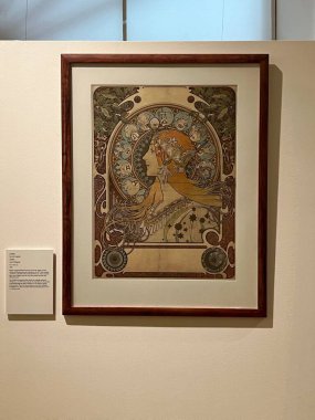 Prag 'daki Mucha Müzesi. Alphonse Mucha 'nın 