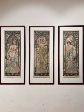 Prag 'daki Mucha Müzesi. Alphonse Mucha 'nın 
