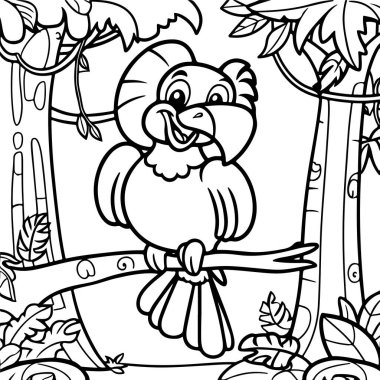 Temiz bir 2B siyah beyaz vektör çizimi oluştur