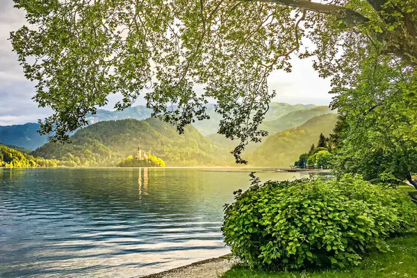 Bled Gölü uzun zamandır turistik bir yerdir. Bled Island 'daki kilise - Maria' nın Hacı Kilisesi - ilk olarak 1142 yılında inşa edilmiştir. Deprem hasarı nedeniyle iki kez yeniden inşa edildi. Şu anki kilise 1747 'den kalma.