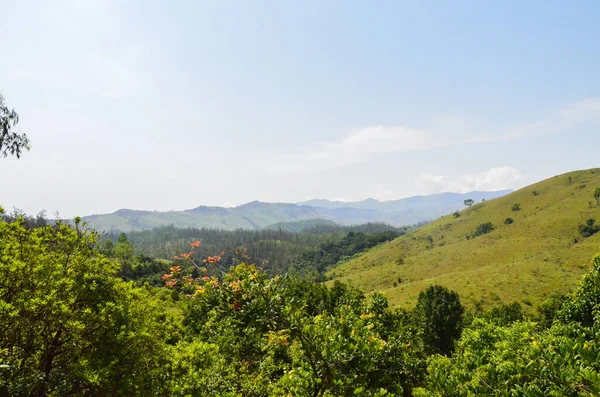 Cime Della Catena Montuosa Del Kuduremukh Nel Karnataka India — Foto Stock
