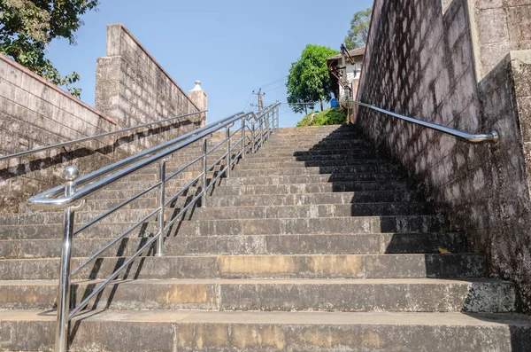 stock image Stone steps with railings