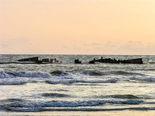 Pozostałości Zatopionego Statku — Zdjęcie stockowe