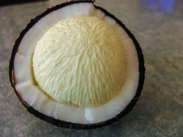 Вкусный Белый Кокосовый Росток — стоковое фото