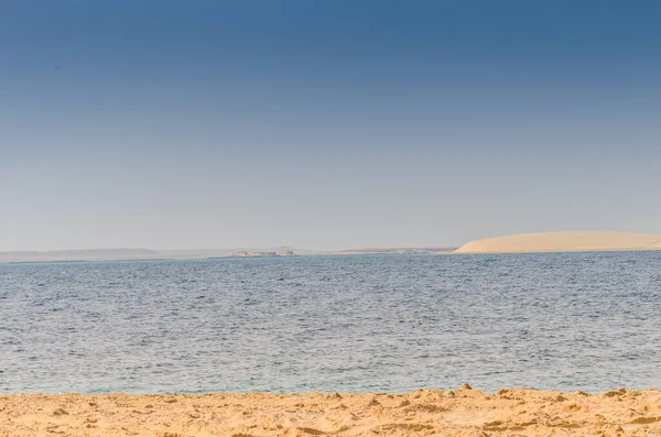 Dunas Areia Descendo Para Riacho Deserto Adaid Qatar — Fotografia de Stock