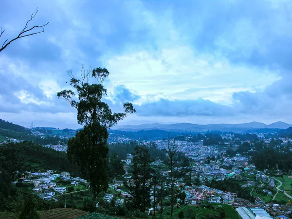 Vista Noturna Cidade Ooty Nilgiris Índia — Fotografia de Stock