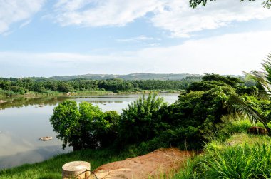 Mangalore, Hindistan 'daki Thumbe' deki Netravati Nehri..