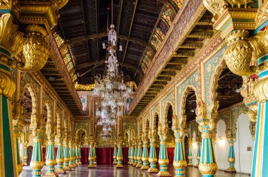 Mysore Sarayı 'nın muhteşem manzarası..