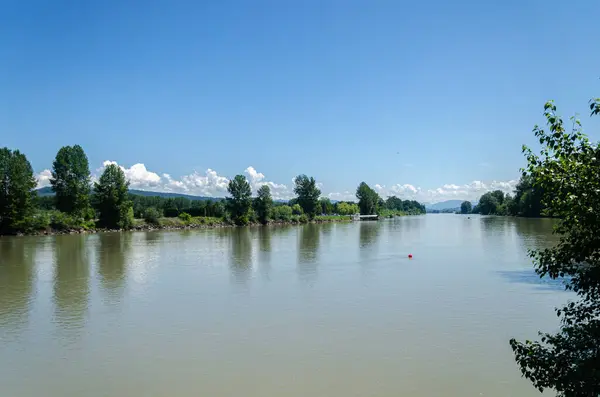 stock image Fraser River at Langley Fort, Canada, BC