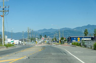 Chilliwack, British Columbia, Kanada çevresindeki Fraser Vadisi 'nin muhteşem manzarası