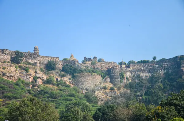 stock image Chittorgarh fort built in 7th century by the Maurya rulers in Rajasthan, India