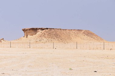 Limestone cliffs at Zekreet, Qatar clipart