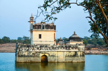 Rani Padmini palace inside Chittorgarh fort in Rajasthan, India clipart