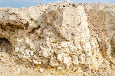 Limestone hillocks at Purple Island at Al Khor in Qatar