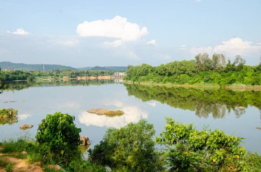 Netravati River at Thumbe in Mangalore, Karnataka, India. clipart