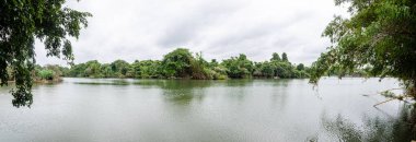 Mysore, Karnataka, Hindistan 'da Ranganathittu kuş barınağı manzarası