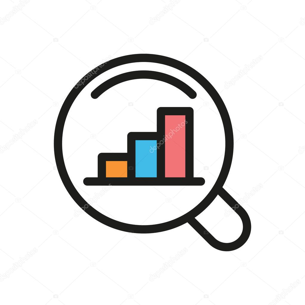 Data analytics automated analytics algorithms Business Growth stock vector