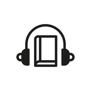 An audiobook is a recorded version of a written book, typically narrated by a person or computer, allowing users to listen to the story or content instead of reading it. clipart