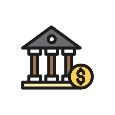 Banka binası, geniş sütunlar, geniş pencereler ve güvenli, profesyonel bir ambiyansı olan klasik ve modern mimarinin bir karışımı ile görkemli, heybetli bir yapıdır..